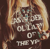 Easy Rider's Ol Lady of the Year Women's Vintage Tee Black/White