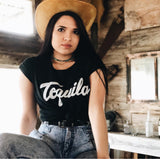 Tequila Womens Tee Blk/White