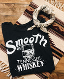 Smooth As Tennessee Whiskey Womens Tee Blk/White