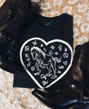 Branded Horse Womens Tee Blk/White