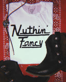 Nuthin' Fancy Women's Vintage Tee White/Black