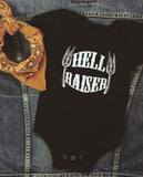 Bandit Baby "Hell Raiser" Onesie  Blk/White