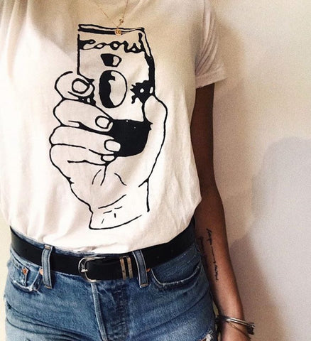 Coors Womens Tee White/Blk