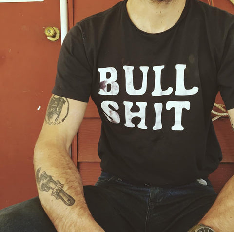Bull Shit Men's Tee Black/White