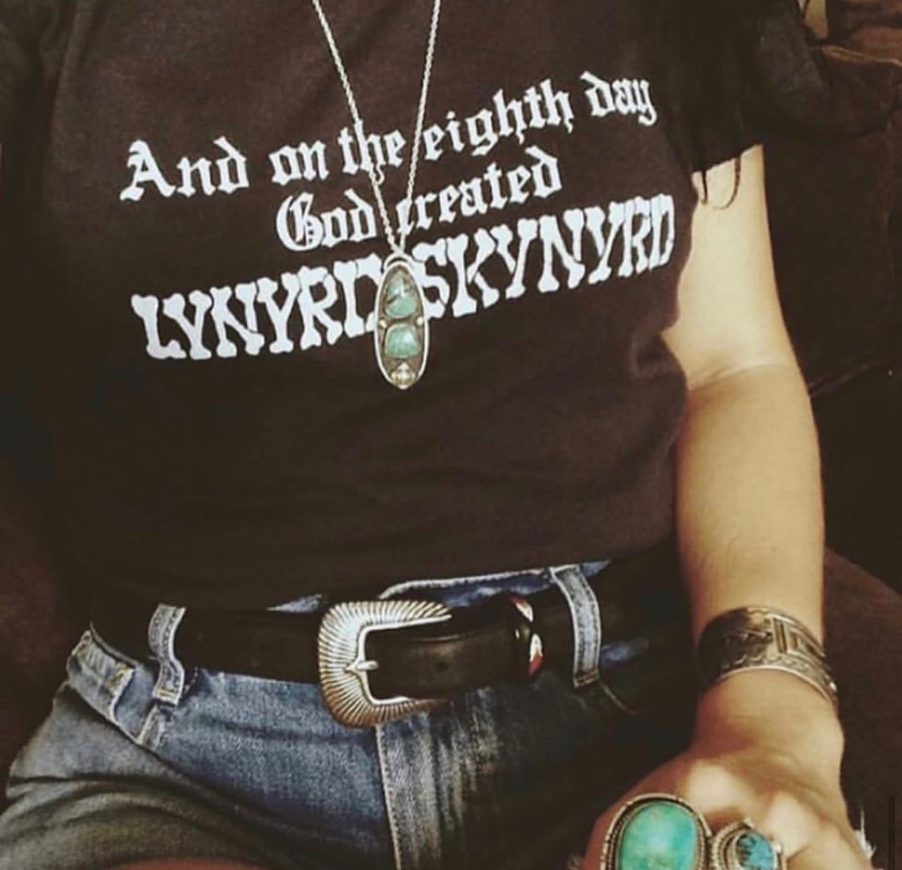 Skynyrd Womens Tee Blk/White