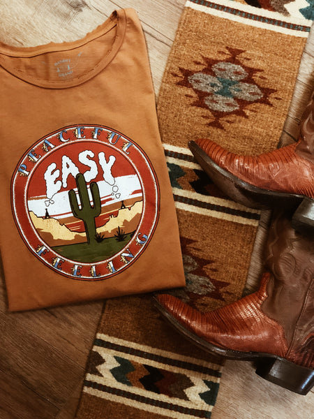 Peaceful Easy Feeling Women's Tee Cognac/Color