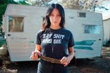 Eat Shit Womens Tee Blk/Wht