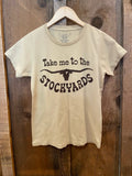 Take Me To The Stockyards Womens Tee Tan/Brown