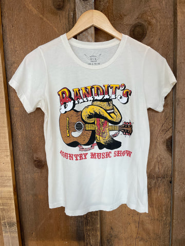 Bandit's Country Music Show Womens Tee White/Color