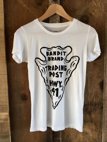 Bandit Brand Trading Post Women’s Tee White/Blk