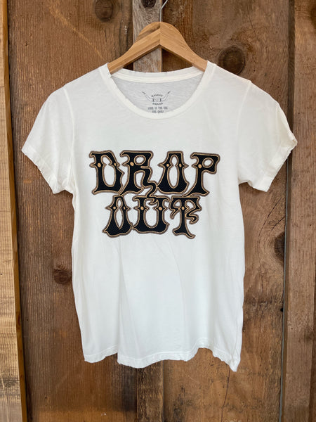 Drop Out Womens Tee White/Color