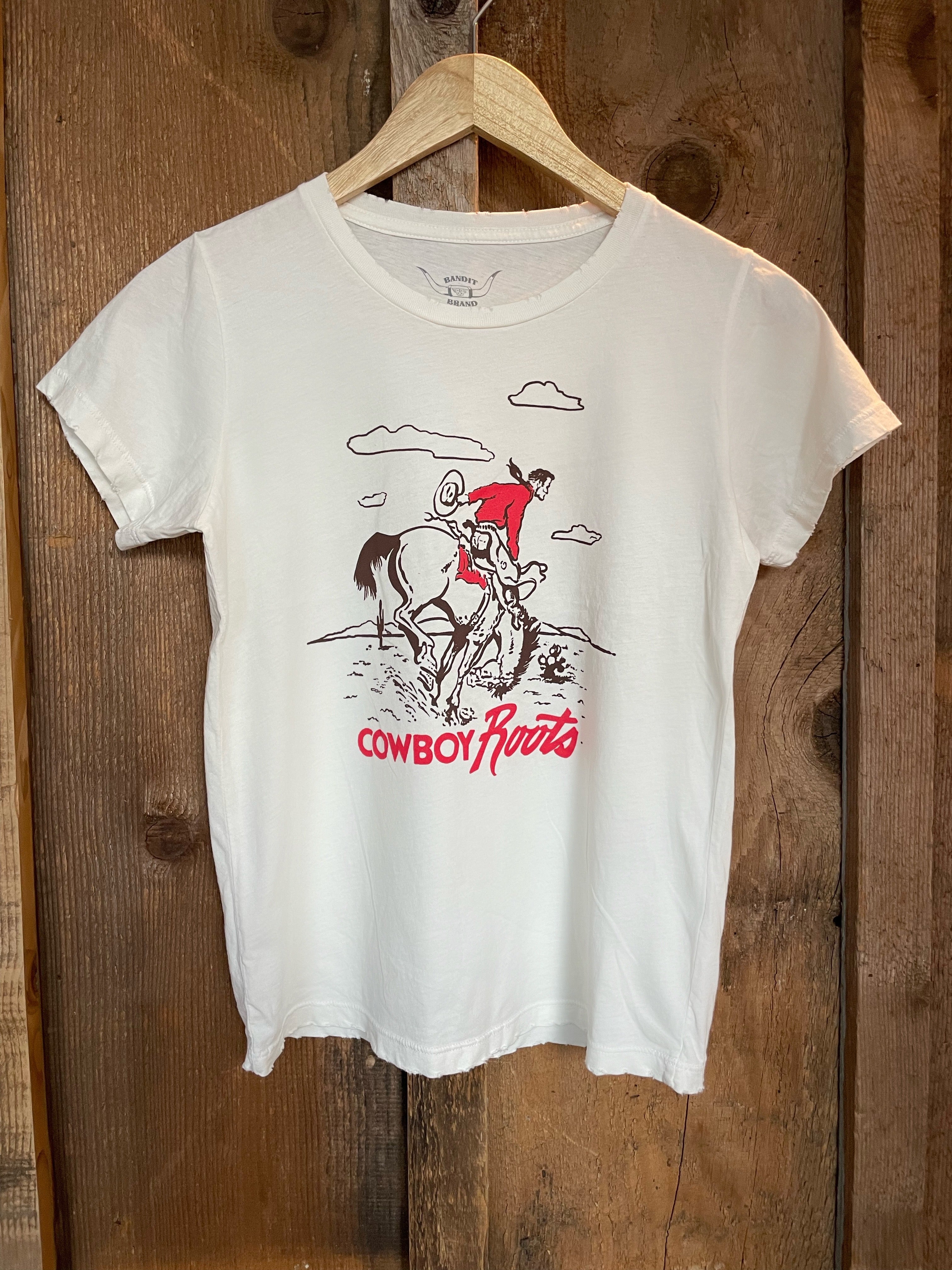 Cowboy Roots Womens Tee White/Color