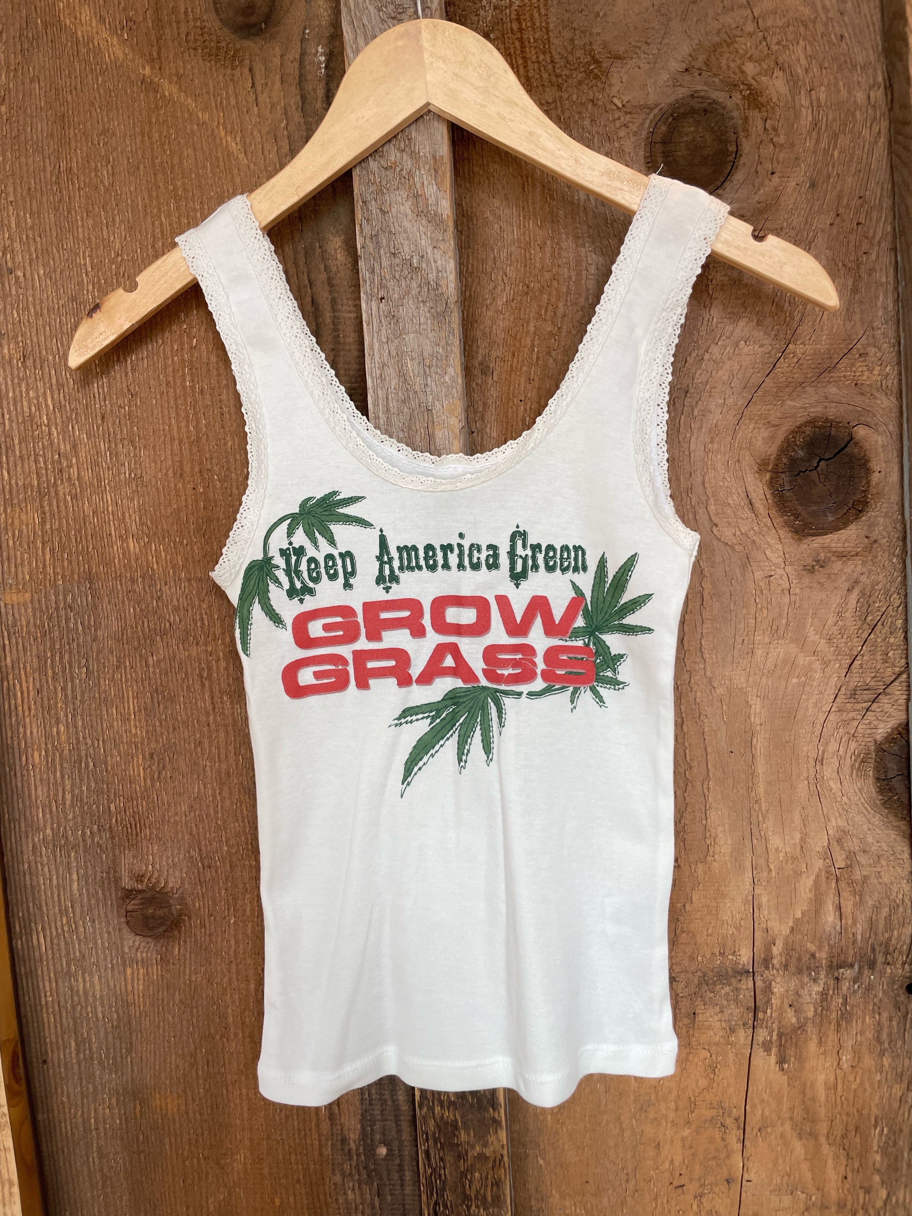 Keep America Green Lace Tank White/Color