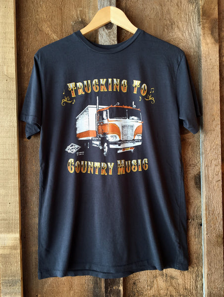 Trucking To Country Music Mens Tee Blk/Color
