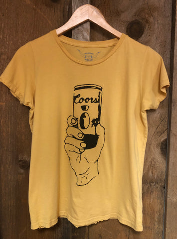Coors Womens Tee Gold Dust/Blk