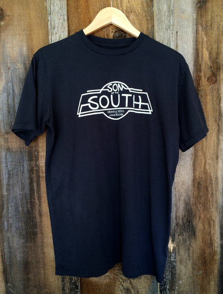 Son Of The South Mens Tee Blk/White