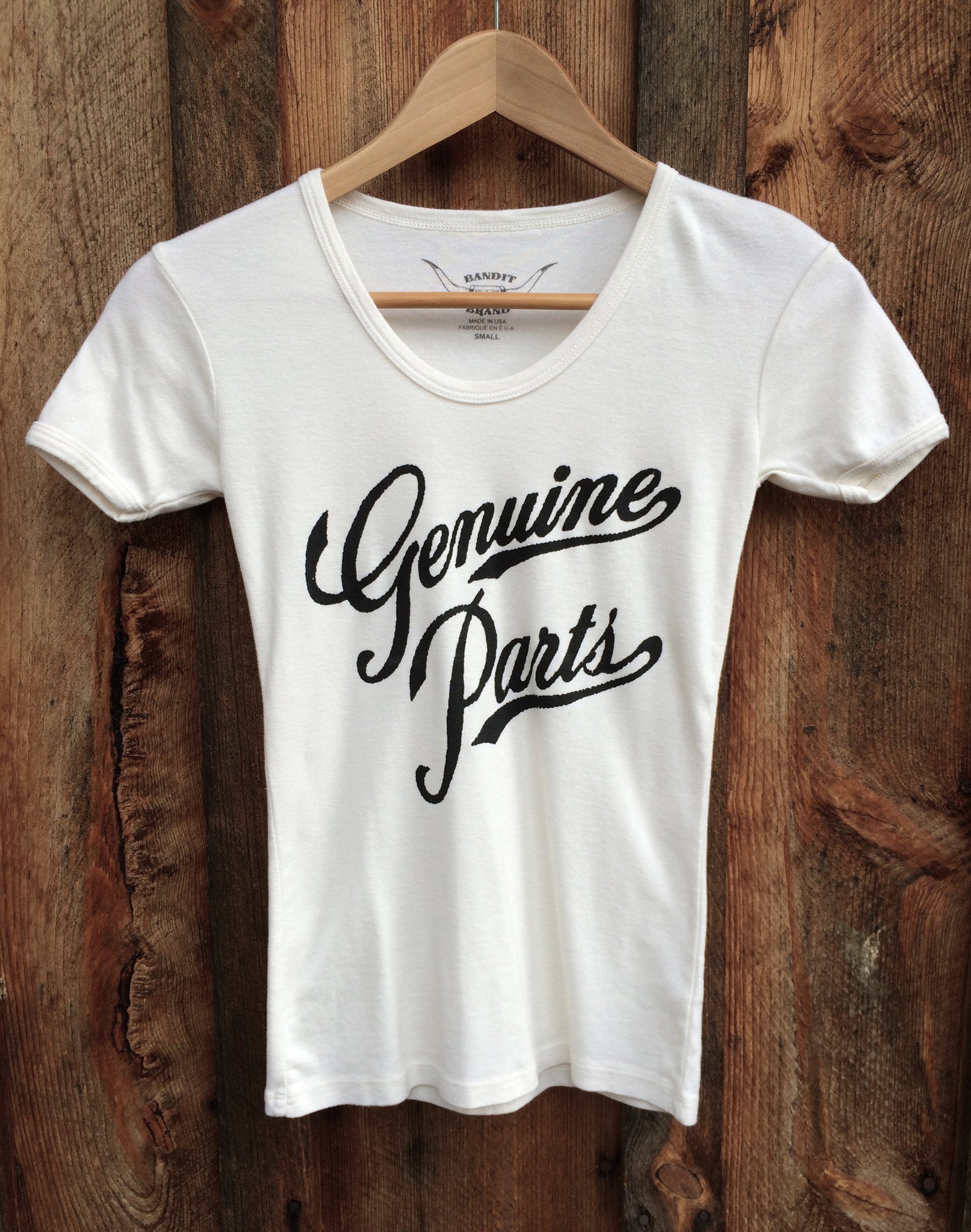 Genuine Parts 70's Tee White/Black