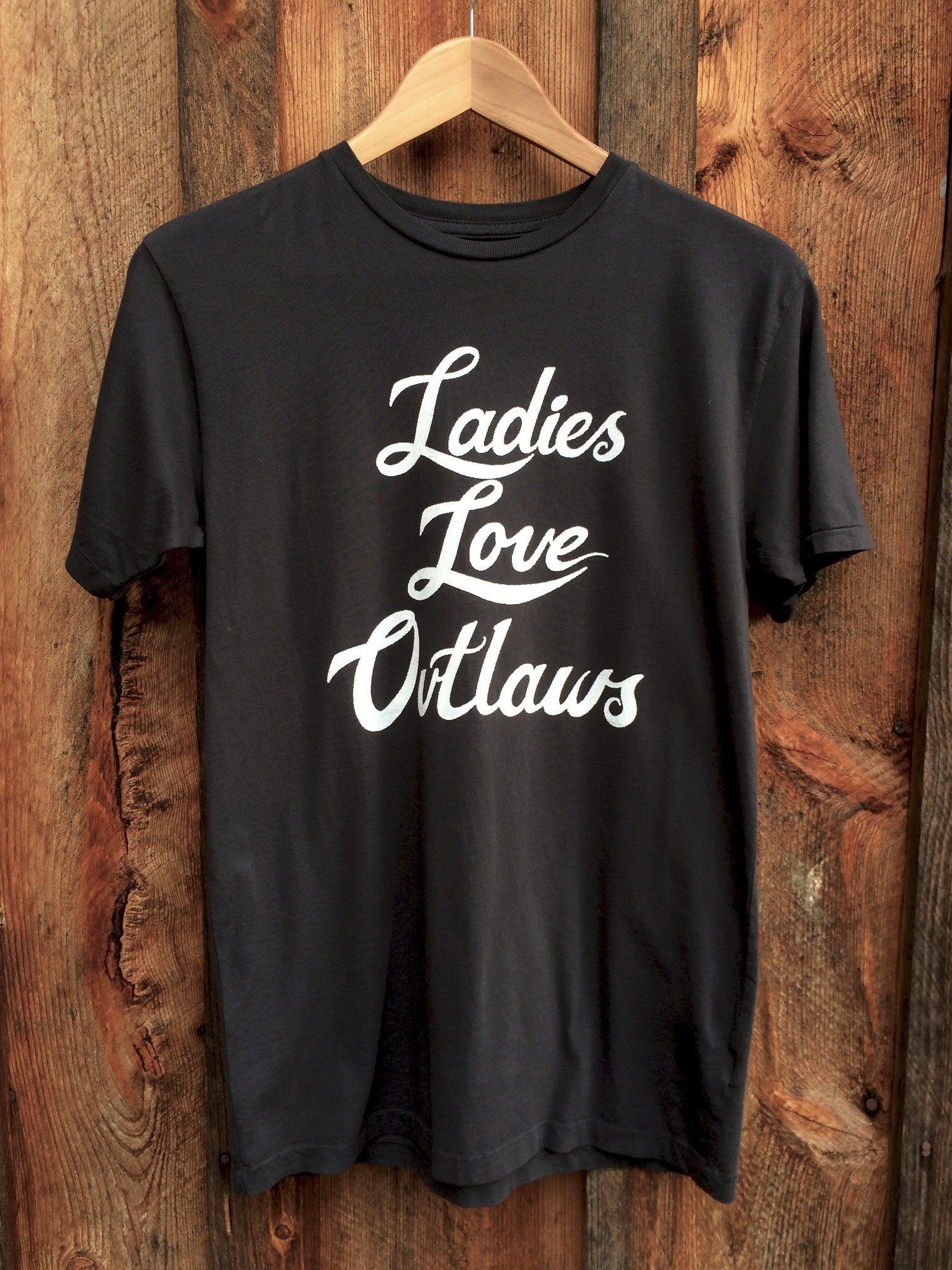 Ladies Love Outlaws Mens Tee Blk/Wht
