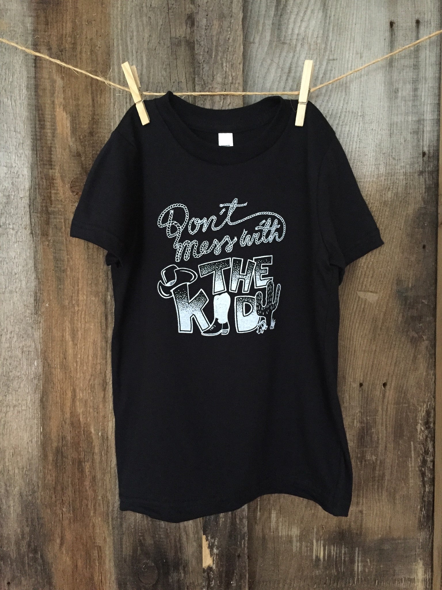 Bandit Kid "Don't Mess With The Kid" Tee Blk/White