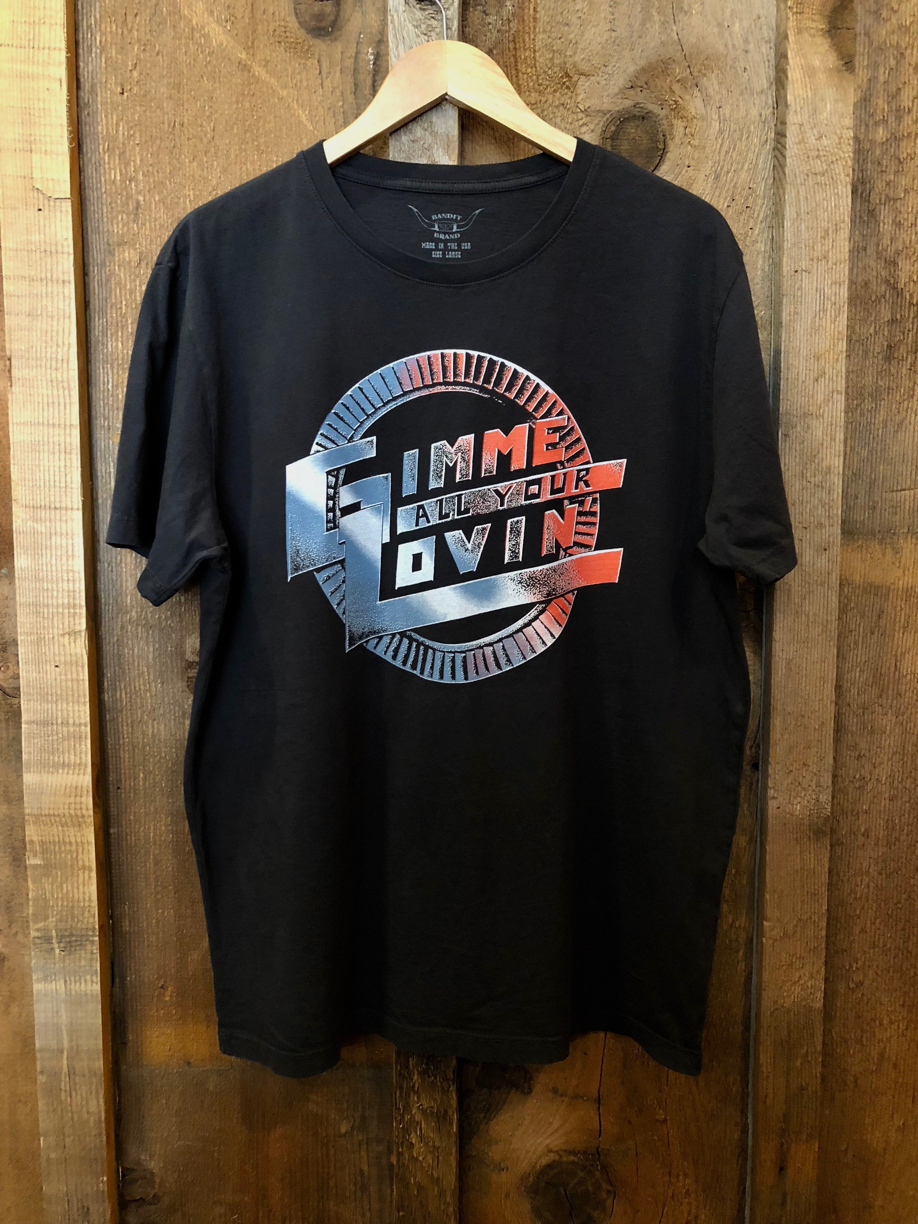 Gimme All Your Lovin Mens Tee Blk/Color