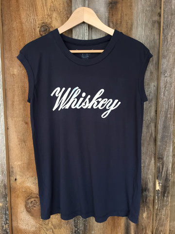 Whiskey Tour Muscle Blk/White