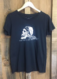 Ride Hard Womens Tee Blk/Wht
