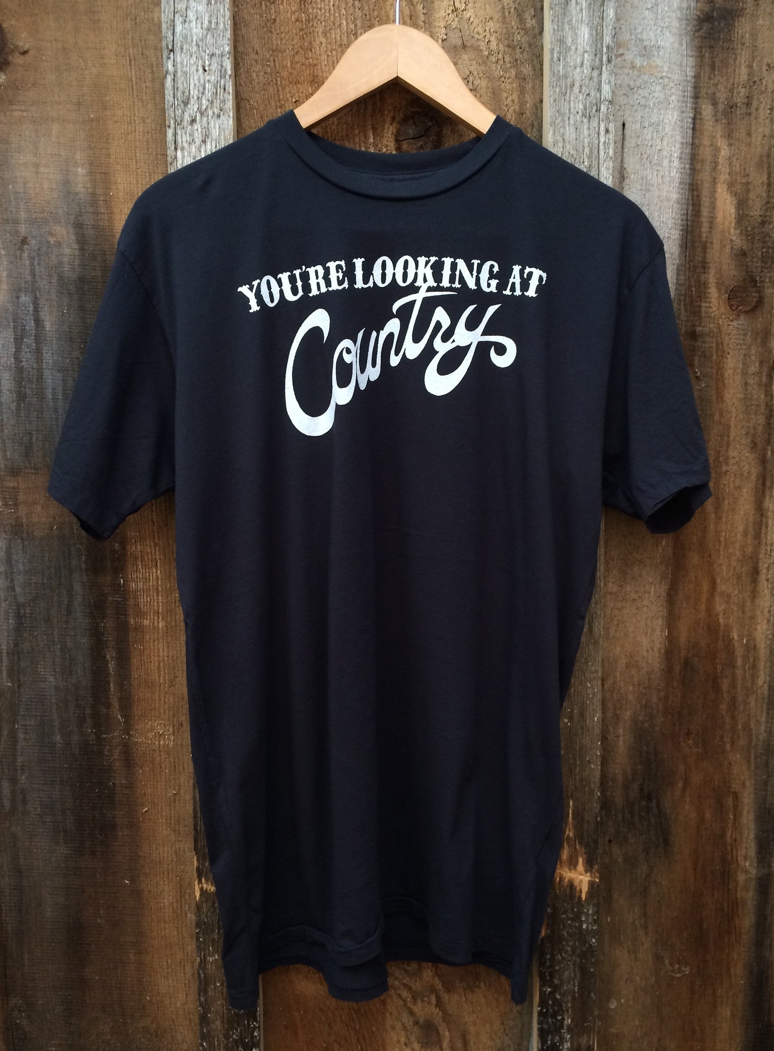 You're Looking At Country Mens Tee Blk/White