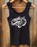 Midnight Toker Lace Tank Blk/Wht