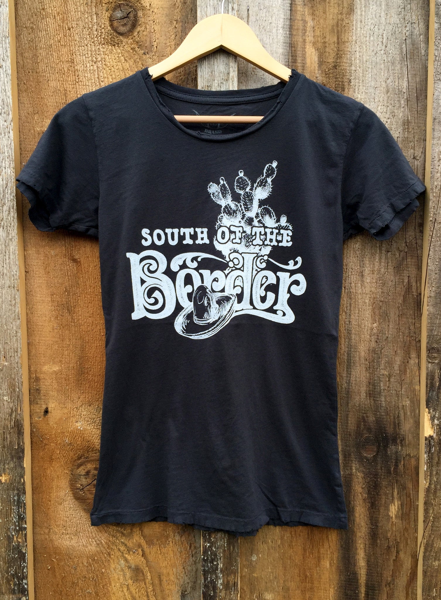 South Of The Border Womens Tee Blk/White