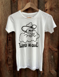 Life's So Cool Women's Vintage Tee White/Black