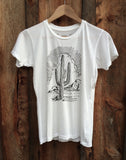 Cactus Women's Vintage Tee White/Black