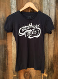 Midnight Toker Womens Tee Blk/Wht