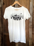 Mountain Mama Womens Tee White/Blk