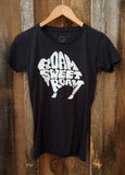 Roam Sweet Roam Womens Tee Blk/Wht