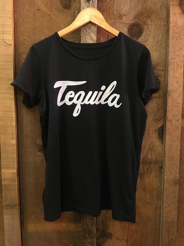 Tequila Womens Tee Blk/White