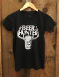 Beer Hunter Womens Tee Blk/White